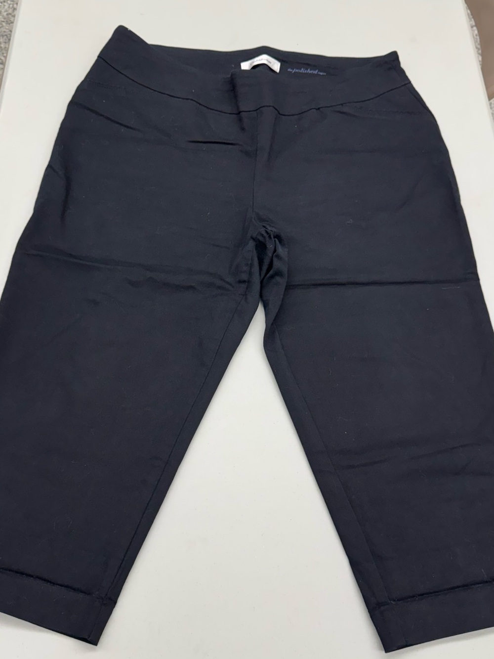 croft & barrow Black Women's Stretch Polished Capri Pants